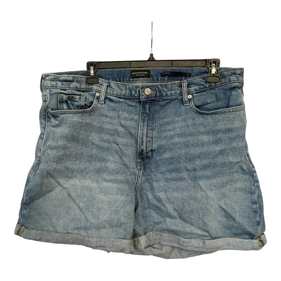 Banana Republic Pants - Banana Republic Blue Jean Shorts Cuffed Hem